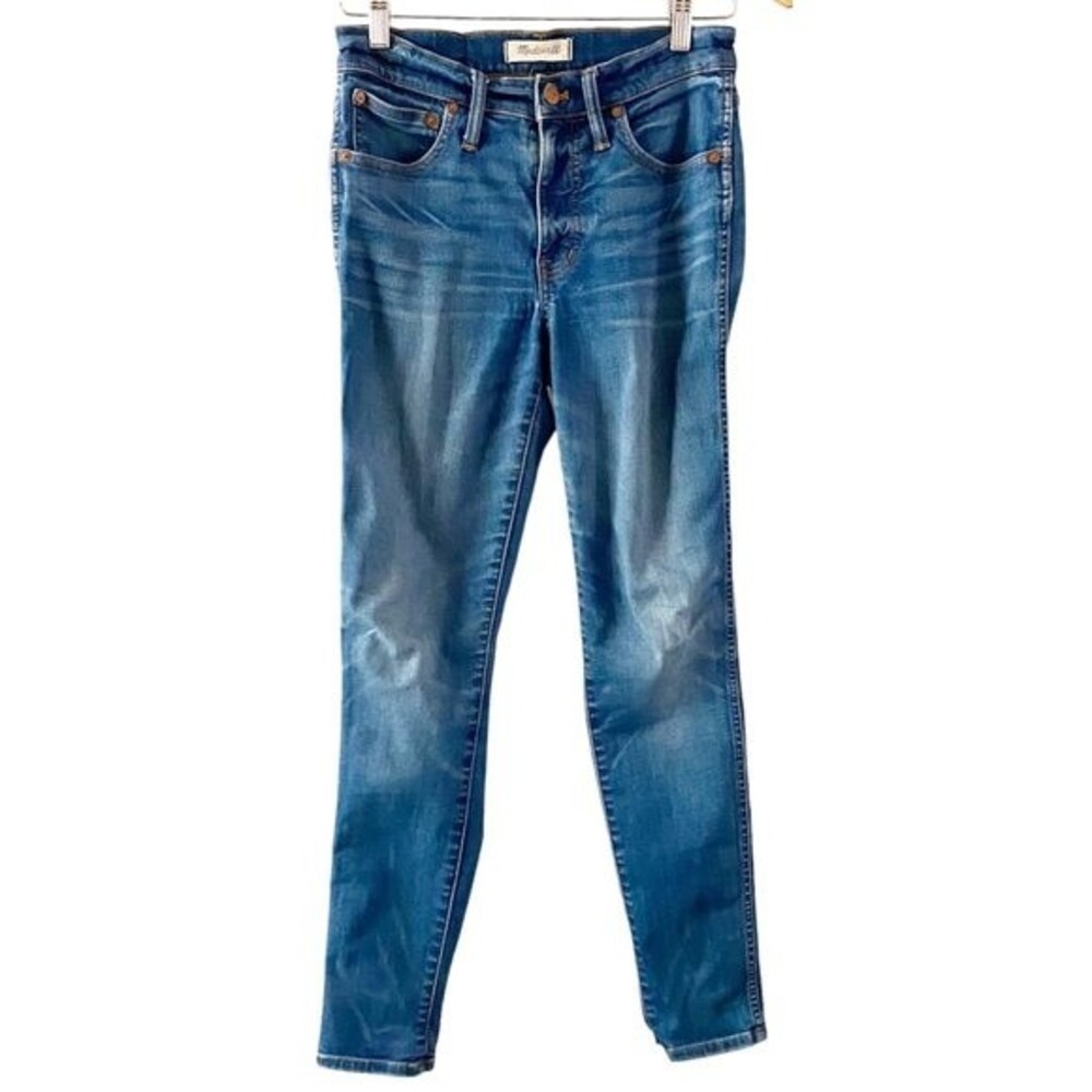Madewell Women's Blue Medium Wash 9" High-Rise Skinny Jeans 27